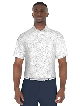 Walmart Ben Hogan Men's and Big Men’s Drink Print Golf Polo Shirt, up to Size 5XL offer