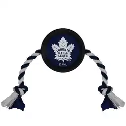 Walmart Pets First NHL Toronto Maple Leafs Hockey Puck Toy - Heavy-Duty Durable Rubber Dog Toy offer