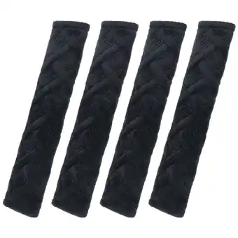 Walmart Unique Bargains 4 Pcs Car Seat Belt Pads Cover Backpack Seatbelt Shoulder Pad for Adult, Black offer