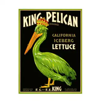 Walmart Print Collection 'King Pelican Brand Lettuce' Canvas Art offer