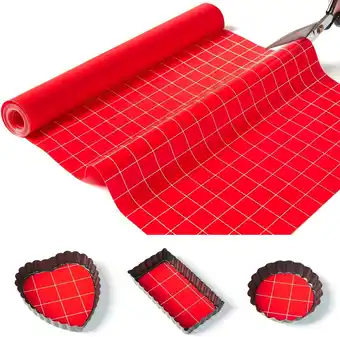 Walmart EuChoiz Silicone Baking Mat Roll 16 in x 5 FT Free Cutting Non-Slip Pastry Mat, Non-Stick Reusable offer