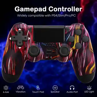 Walmart Wireless Controller for P4, Remote Game Joystick Compatible with P-4/P-4 Slim/P-4 Pro,Purple offer