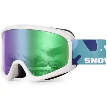 Walmart Snower Kids Ski Goggles - Over Glasses Ski/Snowboard Goggles for Youth - 100% UV Protection offer