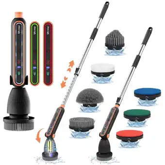 Walmart Electric Spin Scrubber 7 Heads Electric Scrubber for Cleaning,Shower Scrubber offer