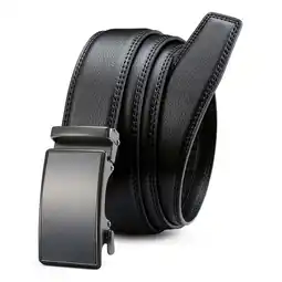 Walmart YOETEY Mens Belt, Leather Ratchet Belt, Micro Adjustable Belt Fit Dress Casual 1 3/8(35mm) offer