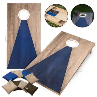 Walmart Triumph Sports - LED 2X4 All-Wood Bag Toss - Blue/Grey offer