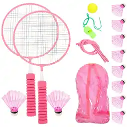 Walmart 1 Set of Teens Badminton Rackets Kit Tennis Badminton Supplies Badminton Playing Kit offer