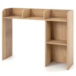 Walmart Costway Desk Bookshelf Desktop Storage Organizer Display Shelf Rack Dorm Office Natural offer