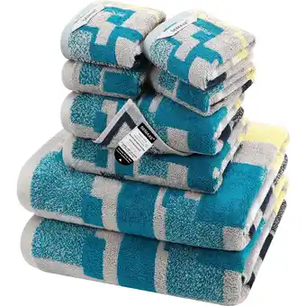 Walmart SEMAXE Impression Pattern 8 Count Towel Set offer