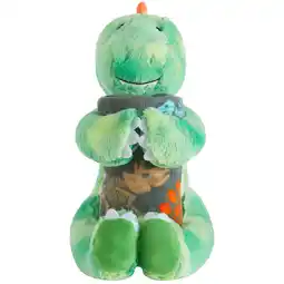 Walmart Your Zone 16 Huggable Dinosaur Pillow & 50 x 60 Throw Set, Green offer