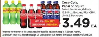 Food 4 Less Coca-Cola, Pepsi or Squirt offer