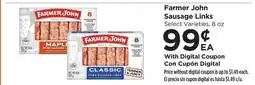 Food 4 Less Farmer John Sausage Links offer