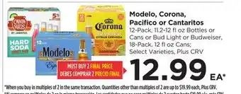 Food 4 Less Modelo, Corona, Pacifico or Cantaritos offer