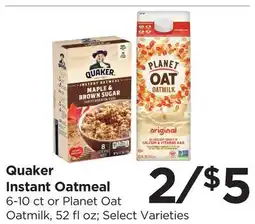 Food 4 Less Quaker Instant Oatmeal offer