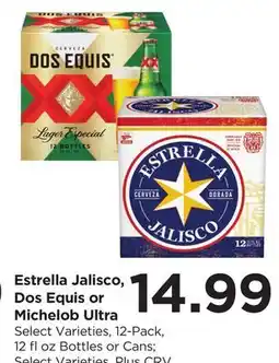 Food 4 Less Estrella Jalisco, Dos Equis or Michelob Ultra offer