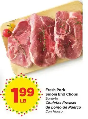 Food 4 Less Fresh Pork Sirloin End Chops offer