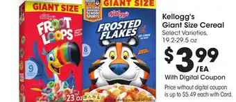 Ralphs Kellogg's Giant Size Cereal offer