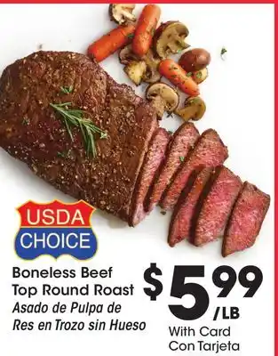 Ralphs Boneless Beef Top Round Roast offer