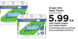 Food 4 Less Kroger Ultra Paper Towels offer