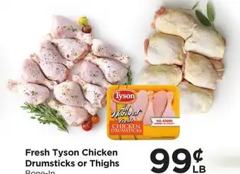 Food 4 Less Tyson Chicken Drumsticks or Thighs offer