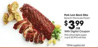 Ralphs Pork Loin Back Ribs offer