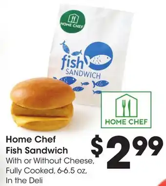 Ralphs Home Chef Fish Sandwich offer