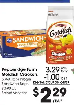 Ralphs Pepperidge Farm Goldfish Crackers offer