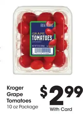 Ralphs Kroger Grape Tomatoes offer