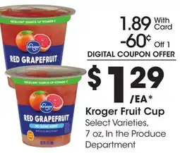 Ralphs Kroger Fruit Cup offer