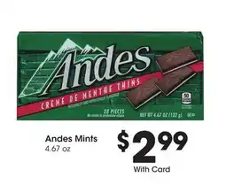 Ralphs Andes Mints offer