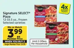 Albertsons Signature SELECT Pizza offer