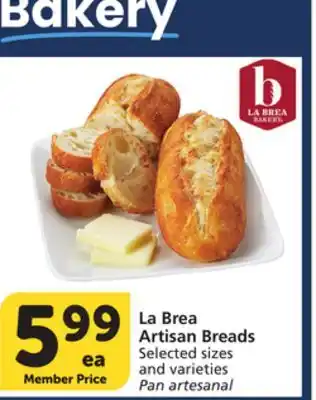 Albertsons La Brea Artisan Breads offer