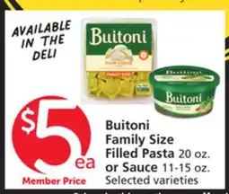 Albertsons Buitoni Family Size Filled Pasta 20 oz. or Sauce 11-15 oz offer