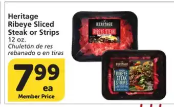 Albertsons Heritage Ribeye Sliced Steak or Strips offer