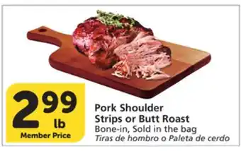 Albertsons Pork Shoulder Strips or Butt Roast offer