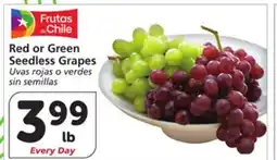 Albertsons Red or Green Seedless Grapes offer