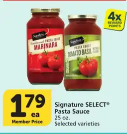 Albertsons Signature SELECT Pasta Sauce offer