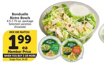 Albertsons Bonduelle Bistro Bowls offer