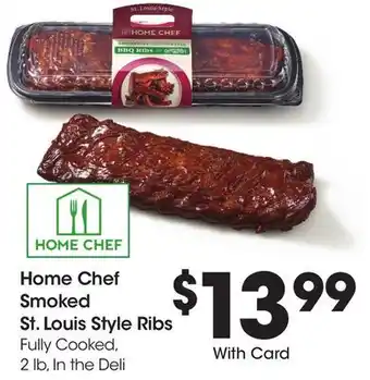 Ralphs Home Chef Smoked St. Louis Style Ribs offer