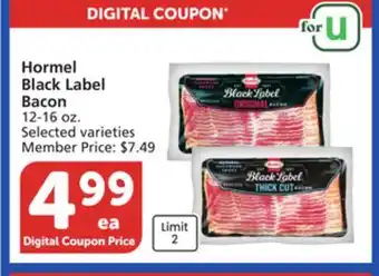 Albertsons Hormel Black Label Bacon offer