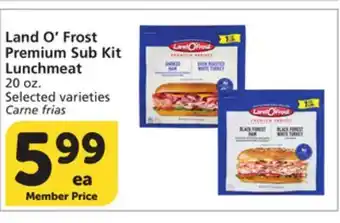 Vons Land O'Frost Premium Sub Kit Lunchmeat offer