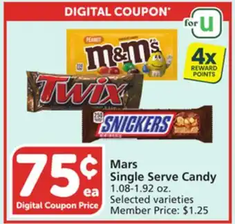 Vons Mars Single Serve Candy offer