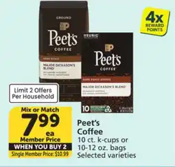 Vons Peet's Coffee offer