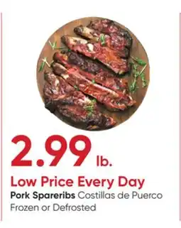 Stater Bros Pork Spareribs offer