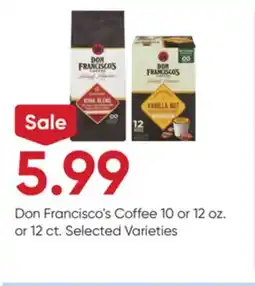 Stater Bros Don Francisco's Coffee offer