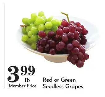 Pavilions Red or Green Seedless Grapes offer