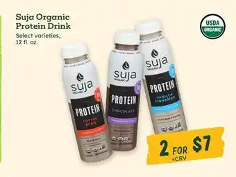 Sprouts Farmers Market Suja Organic Protein Drink offer