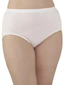 Walmart Fit for Me by Fruit of the Loom Women's Cotton Briefs, 5 Pack Plus Size Panties offer