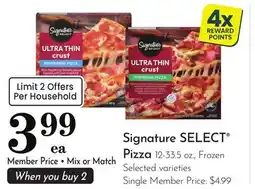 Pavilions Signature SELECT Pizza offer