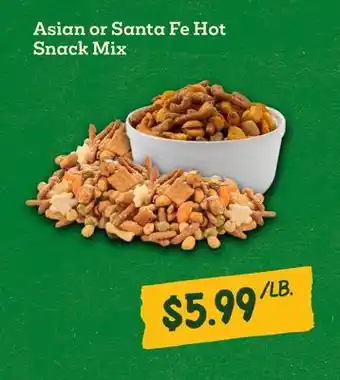 Sprouts Farmers Market Asian or Santa Fe Hot Snack Mix offer